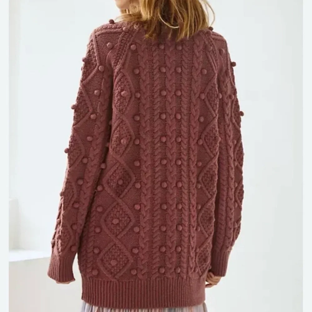 Aritzia Wilfred Alps Cardigan in Rose Blush, merino blend, size small oversized - Picture 5 of 14